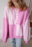 Casual Contrasting Long Sleeved Sweatshirt