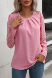 Chiffon Pleated Long Sleeved Temperament Shirt