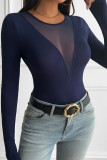 Sexy Deep V-Neck Long Sleeved T-Shirt
