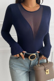 Sexy Deep V-Neck Long Sleeved T-Shirt