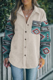 Ethnic Style Lapel Cardigan Long Sleeved Jacket