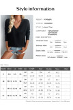 V Neck Pocket Crinkle Ribbed Knit Top