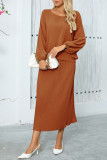  Round Neck Long Sleeve Tops And Shirts 2PCS Set