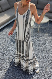 V-Neck Loose Sleeveless Dress