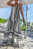 V-Neck Loose Sleeveless Dress