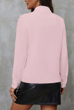 Lotus Leaf Edge Chiffon Long Sleeved Loose Shirt