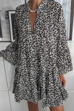 Loose Casual Leopard Print Dress