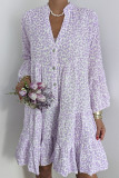 Loose Casual Leopard Print Dress