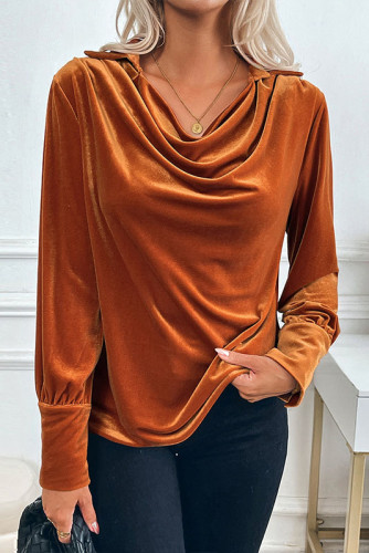 Retro Velvet Long Sleeved Shirt