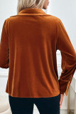 Retro Velvet Long Sleeved Shirt
