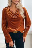 Retro Velvet Long Sleeved Shirt