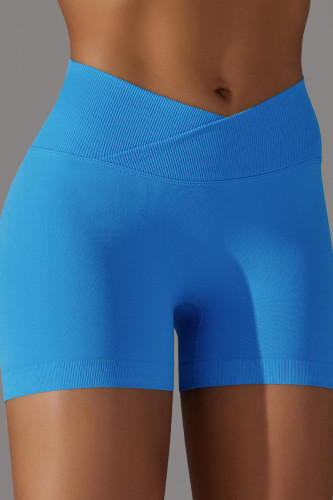 Cross Waist Seamless Tight Skin Friendly Fitness Pants