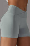 Cross Waist Seamless Tight Skin Friendly Fitness Pants
