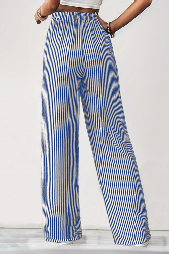 Striped Casual Pants Straight Leg Pants
