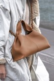 Cloud Pouch Bag Dumpling Clutch Purse Handbag Leather Cloud Handbag