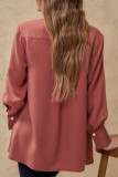 Solid Color Casual Button Shirt