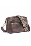 Quilted Faux Leather Crossbody Bag