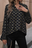 Checkered Printed Long Sleeved Shirt