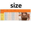 Round Neck Ribbed Sleeveless Tank Tos With Bra