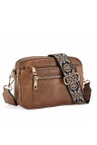 Quilted Faux Leather Crossbody Bag