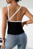 High Elasticity Knitted Backless Sleeveless Tank Tops