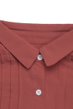Solid Color Casual Button Shirt