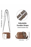 Quilted Faux Leather Crossbody Bag