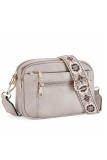Quilted Faux Leather Crossbody Bag