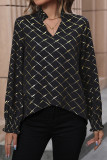 Checkered Printed Long Sleeved Shirt