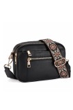 Quilted Faux Leather Crossbody Bag