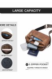 Quilted Faux Leather Crossbody Bag