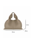 Cloud Pouch Bag Dumpling Clutch Purse Handbag Leather Cloud Handbag