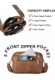 Quilted Faux Leather Crossbody Bag