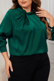 Plus Size Chic Long Sleeved Shirt