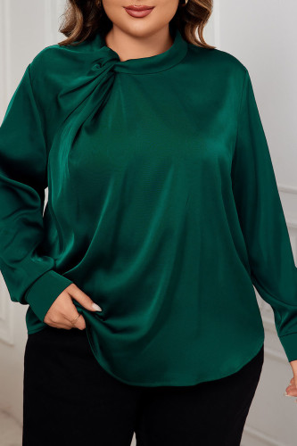 Plus Size Chic Long Sleeved Shirt