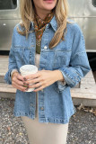 Cowboy Loose Lapel Plus Size Jacket