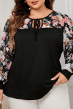 Large Size Printed Round Neck Shirt