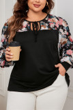 Large Size Printed Round Neck Shirt