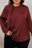 Plus Size Chic Long Sleeved Shirt