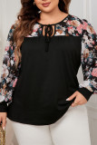 Large Size Printed Round Neck Shirt