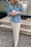 Cowboy Loose Lapel Plus Size Jacket