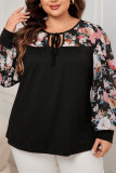 Large Size Printed Round Neck Shirt