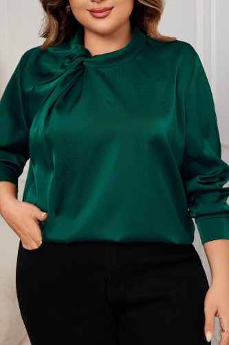 Plus Size Chic Long Sleeved Shirt