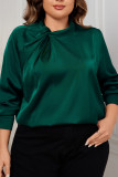 Plus Size Chic Long Sleeved Shirt