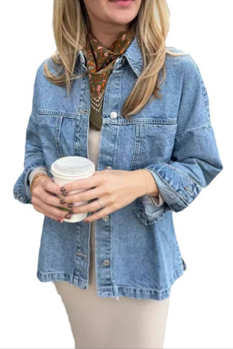 Cowboy Loose Lapel Plus Size Jacket