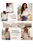 Lantern Sleeve Hollow Out V neck Knitted Sweater