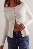 Button Up Slim Fit Knitted Sweater