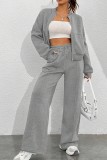 Zip Up Long Sleeve Top and Pants Set
