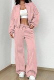 Zip Up Long Sleeve Top and Pants Set