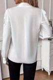 Elegant Lace Patchwork Autumn Shirt
